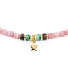 Bracelet/Collier ras du cou Têtes Blondes Star Gold Jade Emeraude