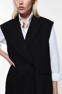 Gilet Imperial un bouton Nero