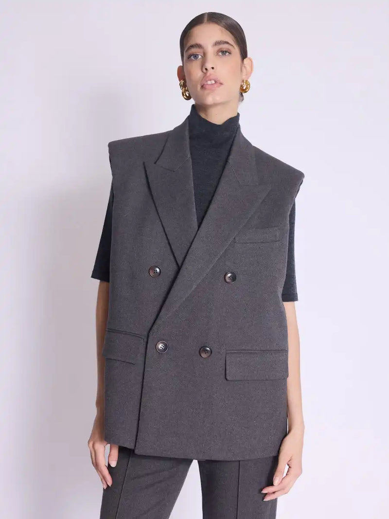 Blazer Berenice Voros fermeture éclair Grey