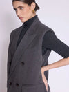 Blazer Berenice Voros fermeture éclair Grey