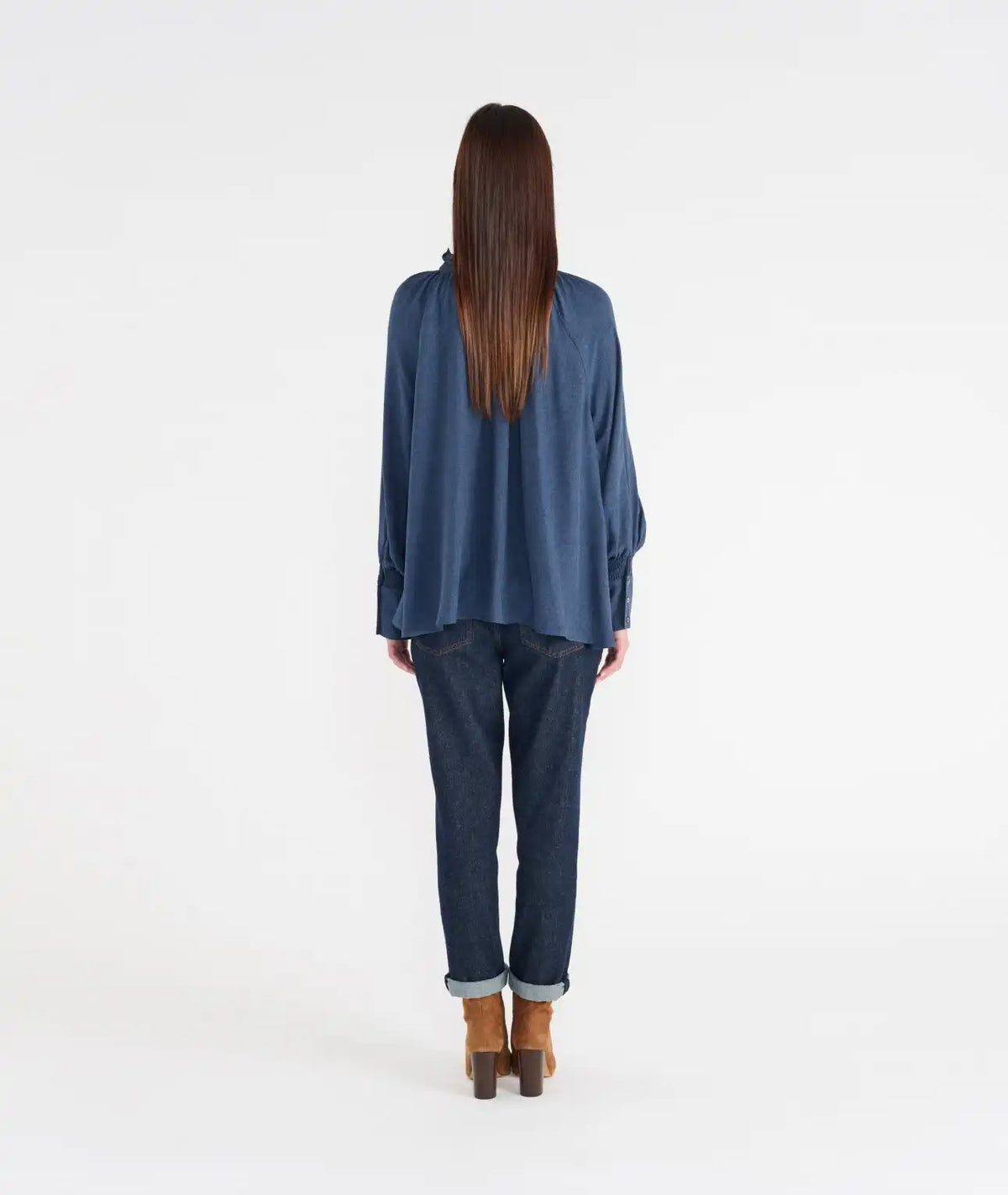 Blouse Hana San Zita Bleu Brut