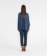 Blouse Hana San Zita Bleu Brut