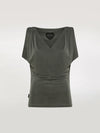 Top RRD Cupro Kim Forest Green