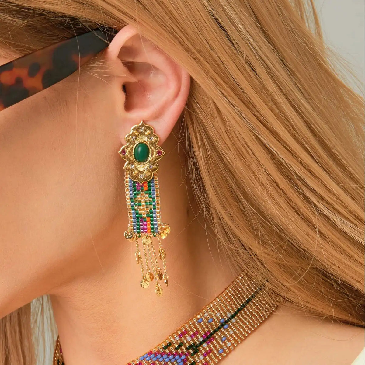 Boucles d'oreilles Hipanema Yanky Doré