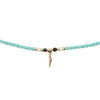 Bracelet/Collier Têtes Blondes Spike Gold Turquoise