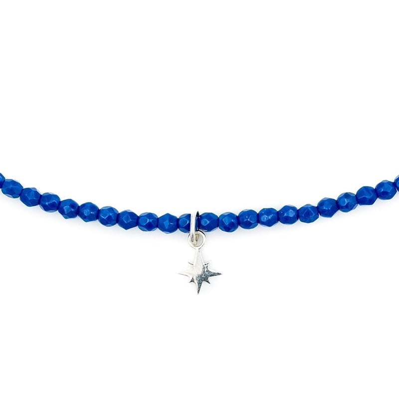 Bracelet/Collier Têtes Blondes Polaire Silver Bleu Majorelle