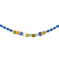 Bracelet/Collier Têtes Blondes Yves Bleu Majorelle