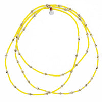 Bracelet/Collier Têtes Blondes Gatsby Jaune Néon