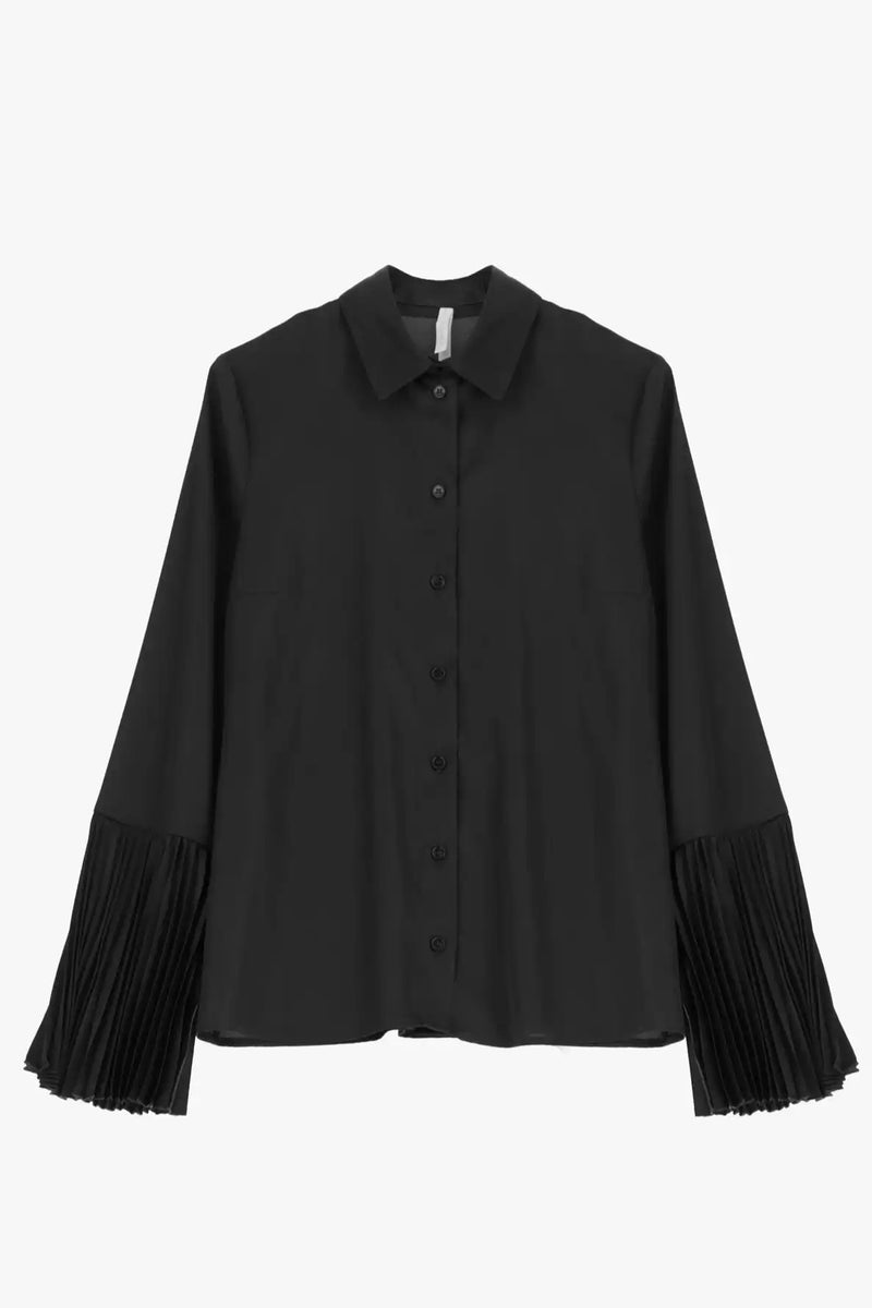 Chemise Imperial manches plissées Nero