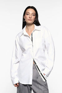 Chemise Imperial bande noire Bianco