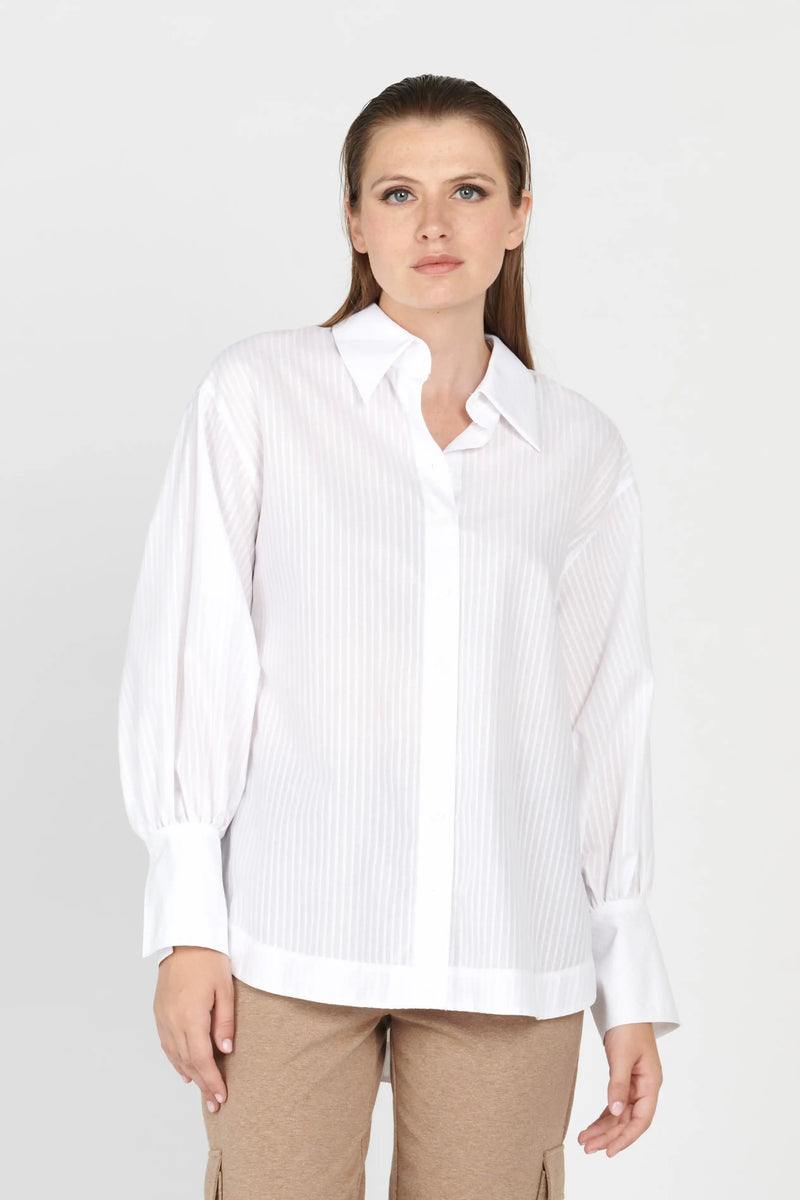 Chemise Hana San Estela Blanc Optique