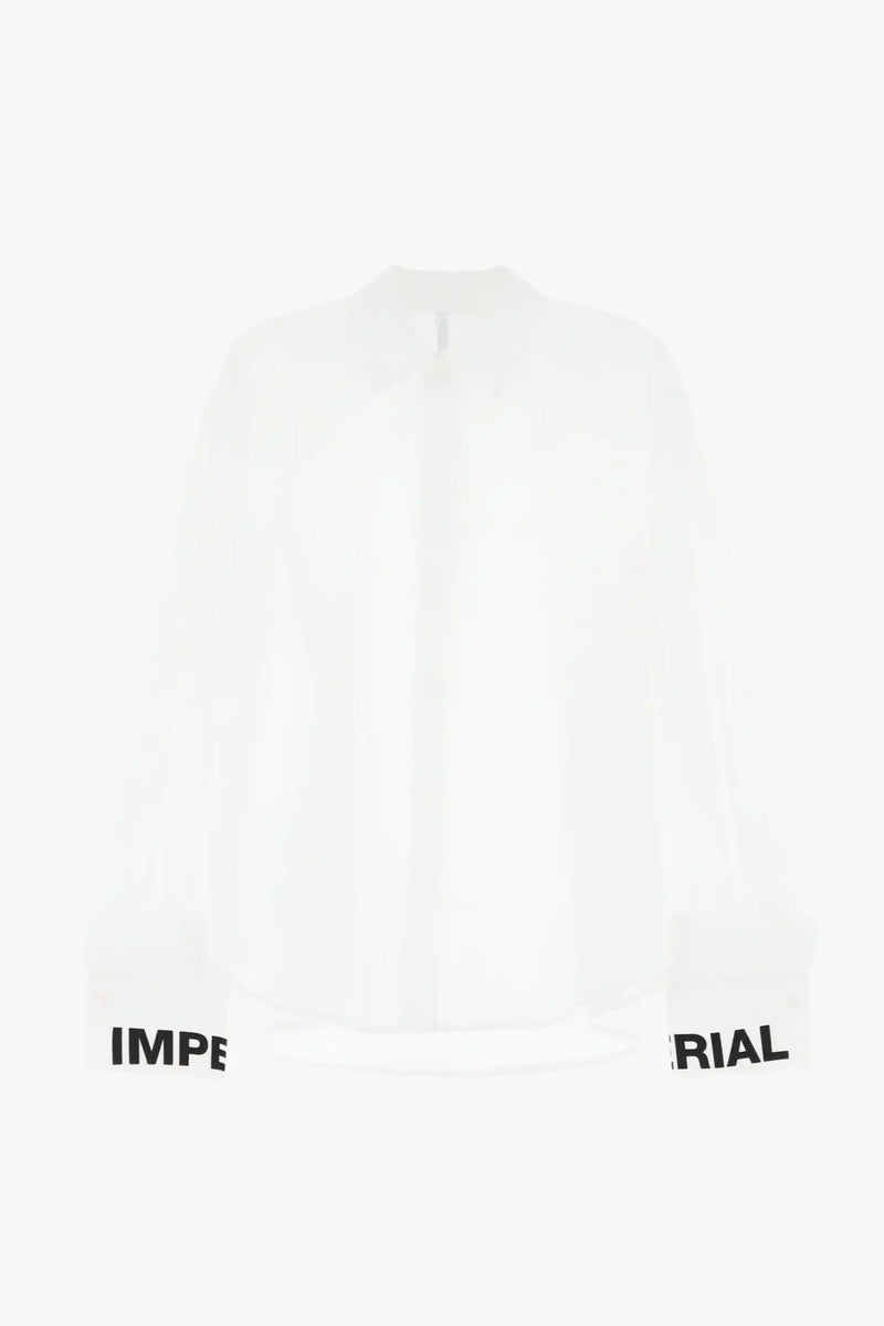 Chemise Imperial logo poignets Bianco