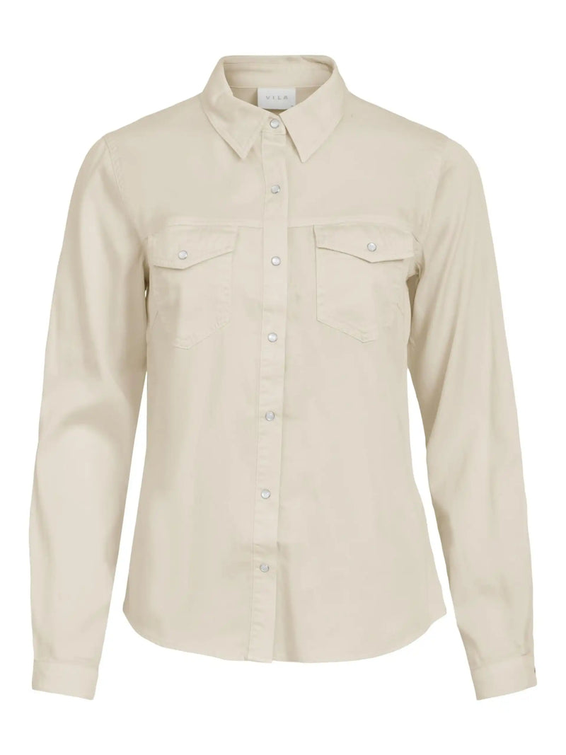 Chemise Vila en jean Vibista Birch