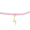 Bracelet/Collier Têtes Blondes Eclair Gold Zircon Pink