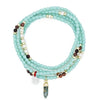 Bracelet/Collier Têtes Blondes Totem Turquoise