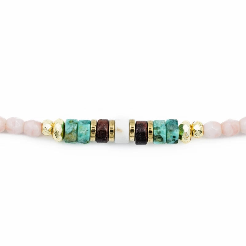 Bracelet/Collier Têtes Blondes Catalina Rose