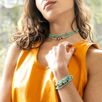 Bracelet/Collier Têtes Blondes Catalina Turquoise