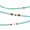 Bracelet/Collier Têtes Blondes Catalina Turquoise