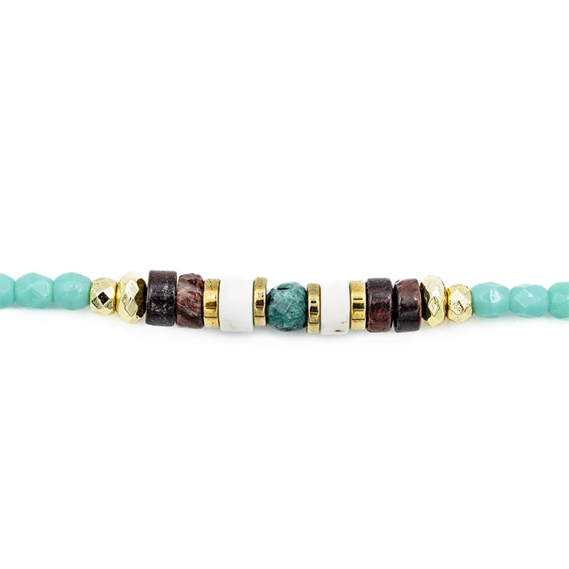 Bracelet/Collier Têtes Blondes Catalina Turquoise