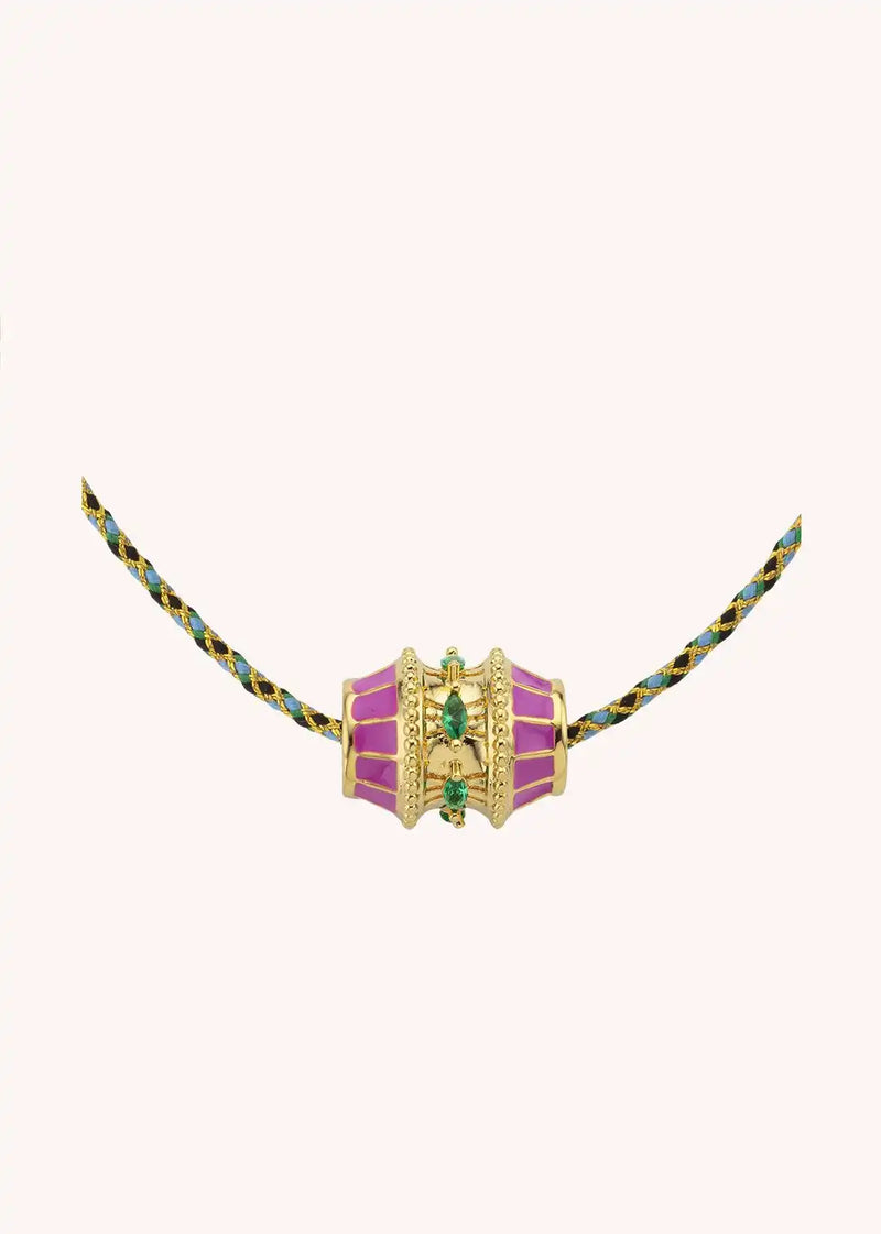 Collier MYA BAY Fuchsia Talisman Or