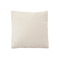 Coussin MX HOME en laine bouclée Blanc Crème