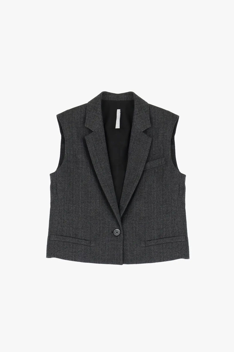 Gilet Imperial un bouton Grigio Scuro