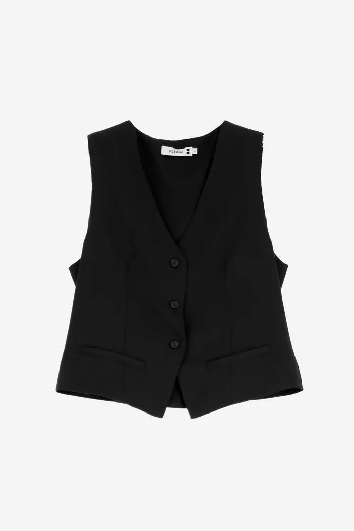 Gilet Please court Nero