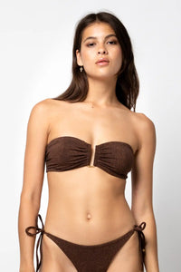 Haut de maillot de bain Beliza Nina Brown