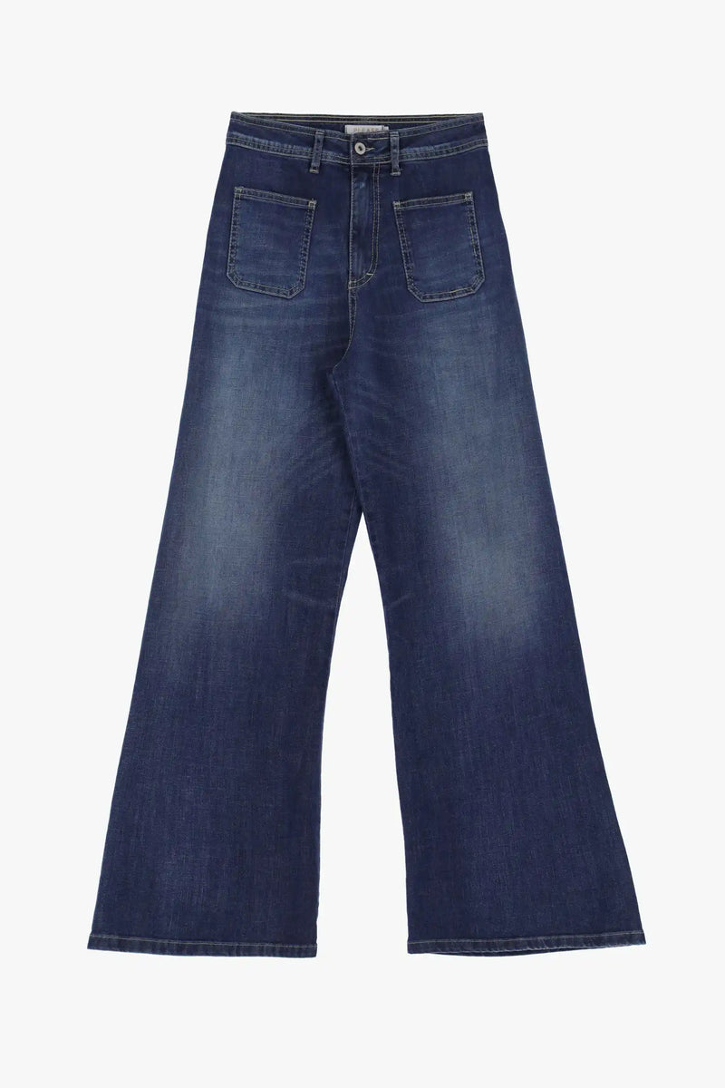 Jean Palazzo Please poches avants Blu Denim