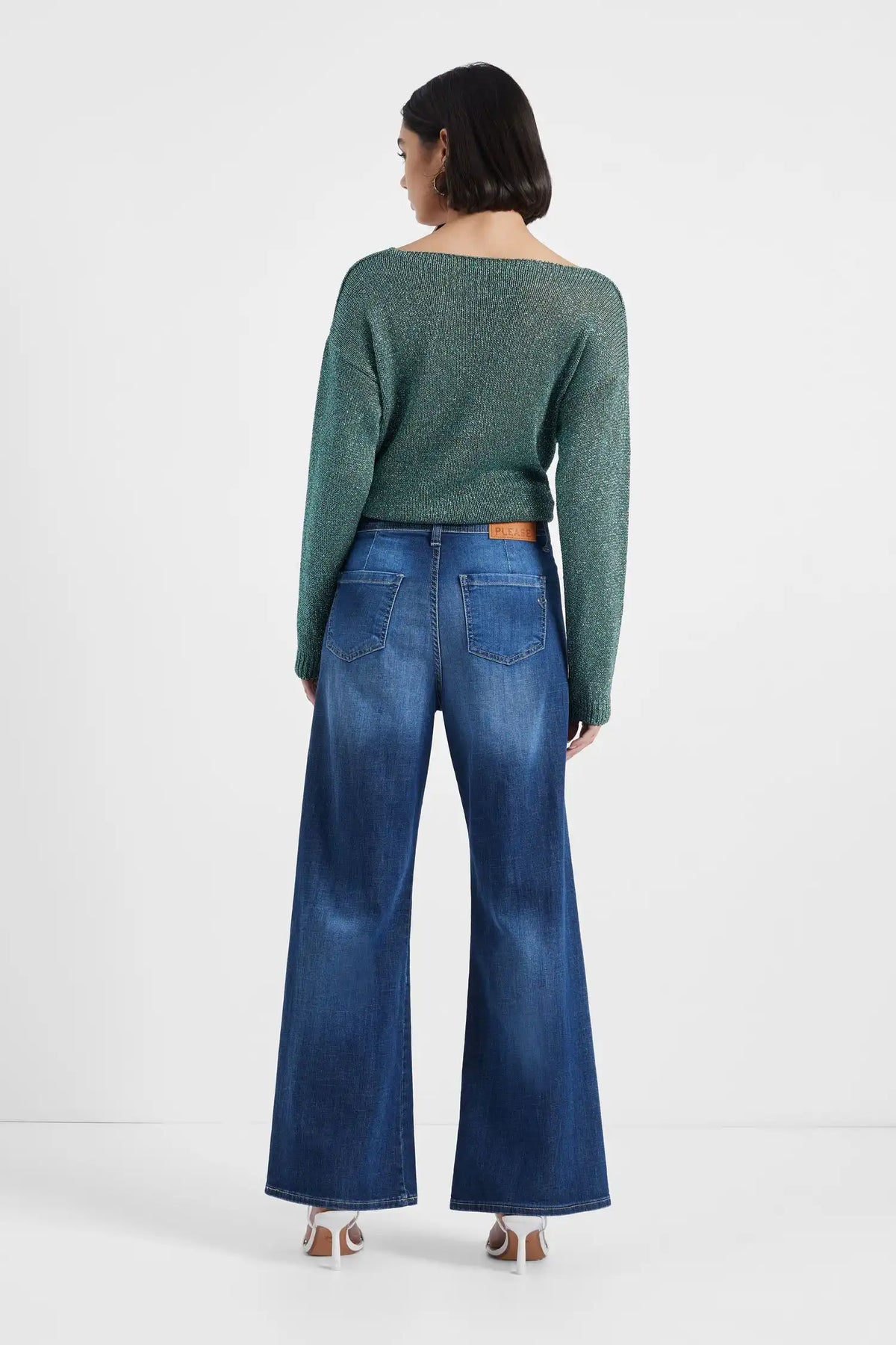 Jean Palazzo Please poches avants Blu Denim