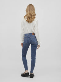 Jean skinny Vila Visarah Medium Blue Denim