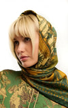 MEDIUM Foulard Wild Amber Palace Vert