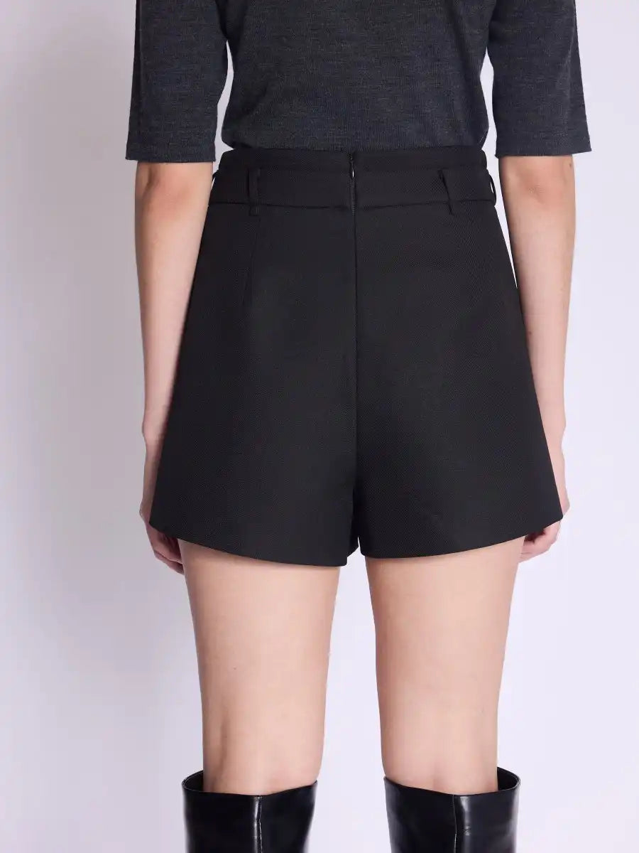 Jupe short Berenice Janine plissée Black