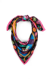 MEDIUM Foulard Wild Vegas Rose