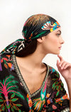 MEDIUM Foulard Wild Magic India Noir