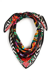 MEDIUM Foulard Wild Magic India Noir