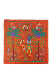 MEDIUM Foulard Wild Magic India Terracotta