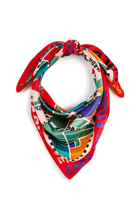 MEDIUM Foulard Wild Mon Paris Rouge