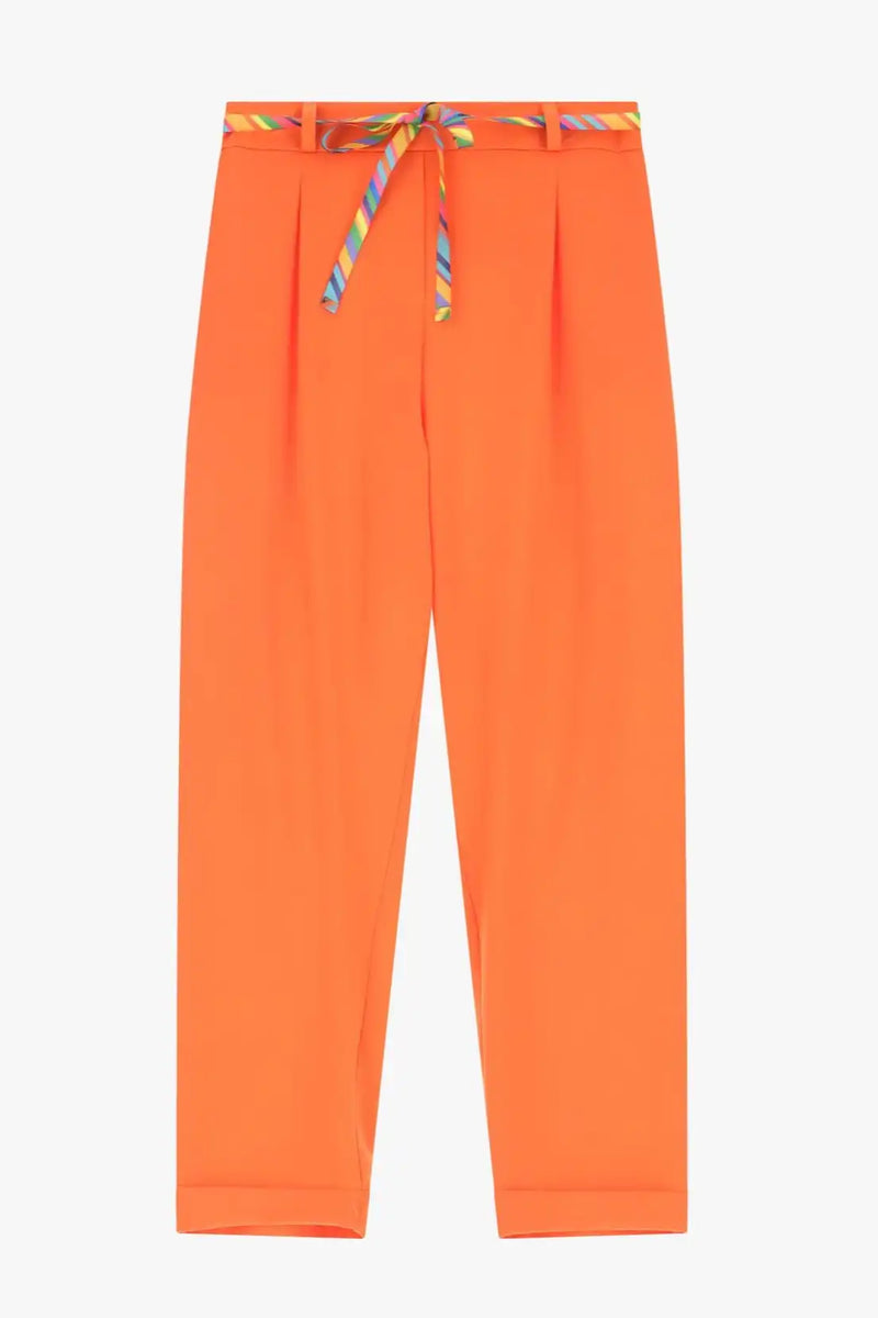 Pantalon Chino Please avec ceinture Arancio