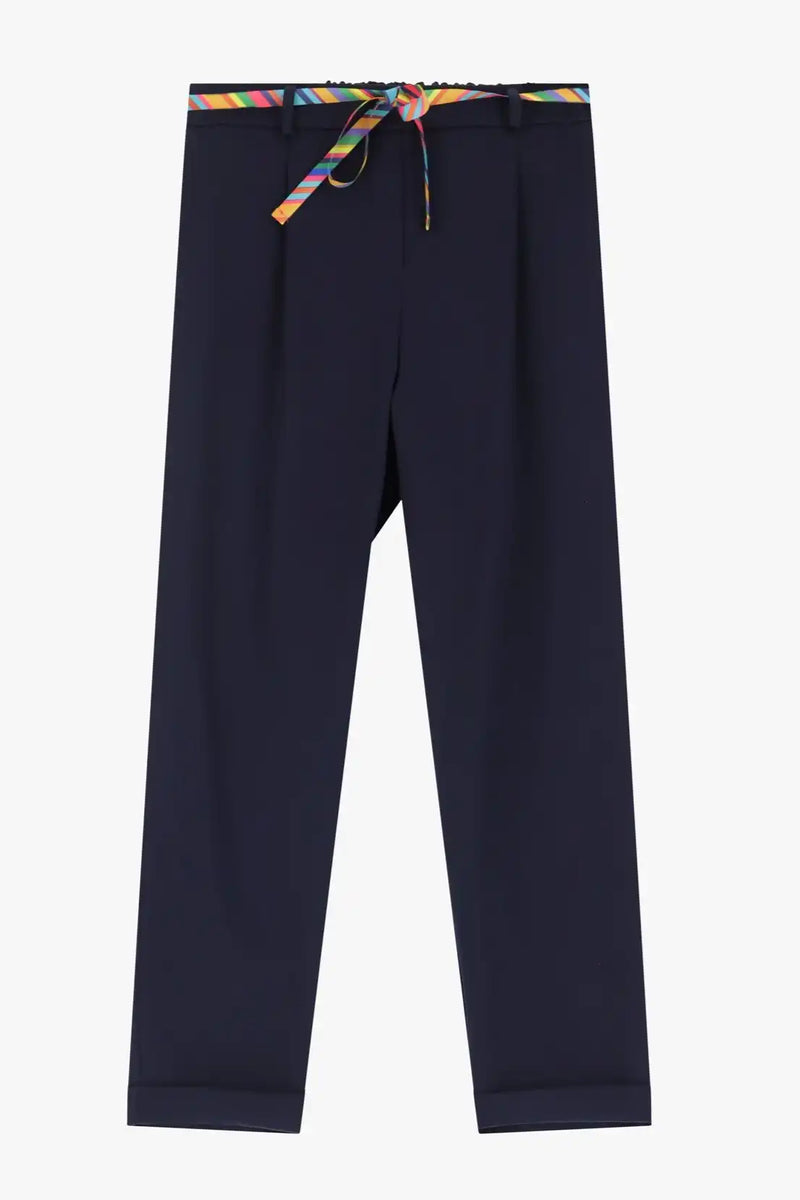 Pantalon Chino Please avec ceinture Navy