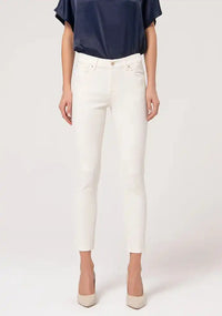 Pantalon Slim Fracomina en tissu Bull Cream