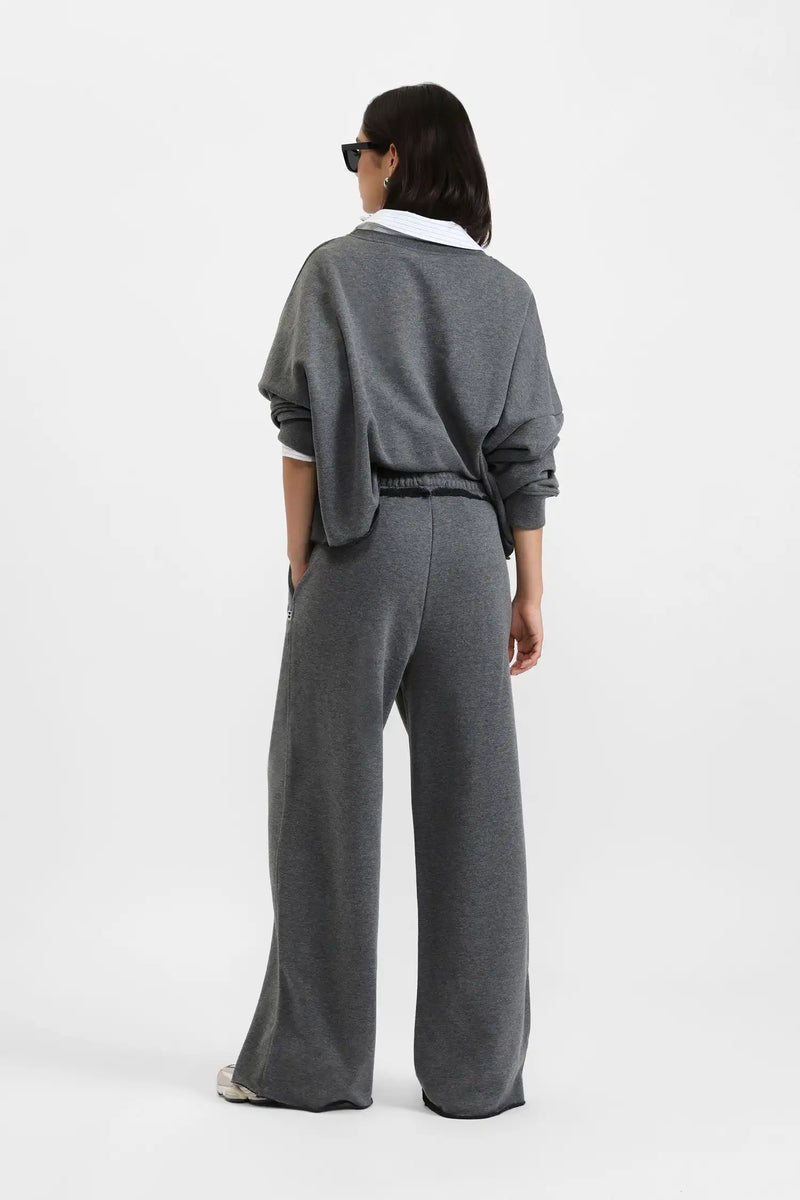 Pantalon Palazzo Please Grigio Antracite