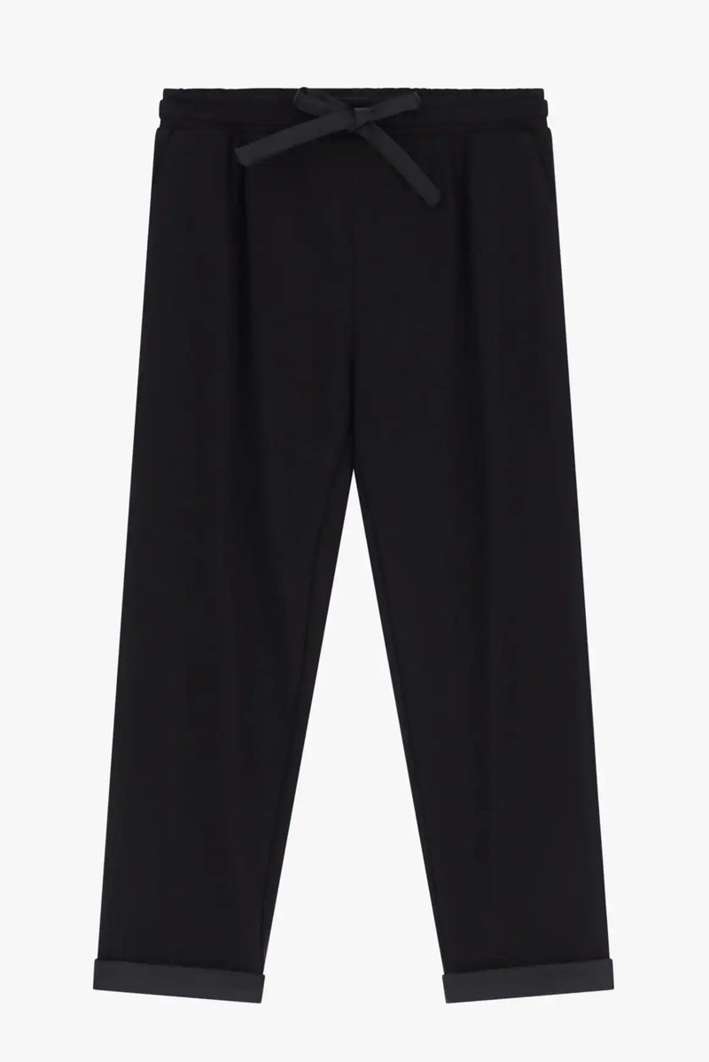 Pantalon Imperial détail satin Nero