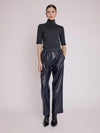 Pantalon Berenice Preston simili cuir Navy