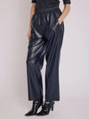 Pantalon Berenice Preston simili cuir Navy