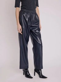 Pantalon Berenice Preston simili cuir Navy