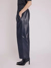 Pantalon Berenice Preston simili cuir Navy