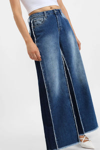 Jean Palazzo Please Bicolor Blu Denim