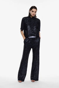 Pantalon Imperial à sequins Blu