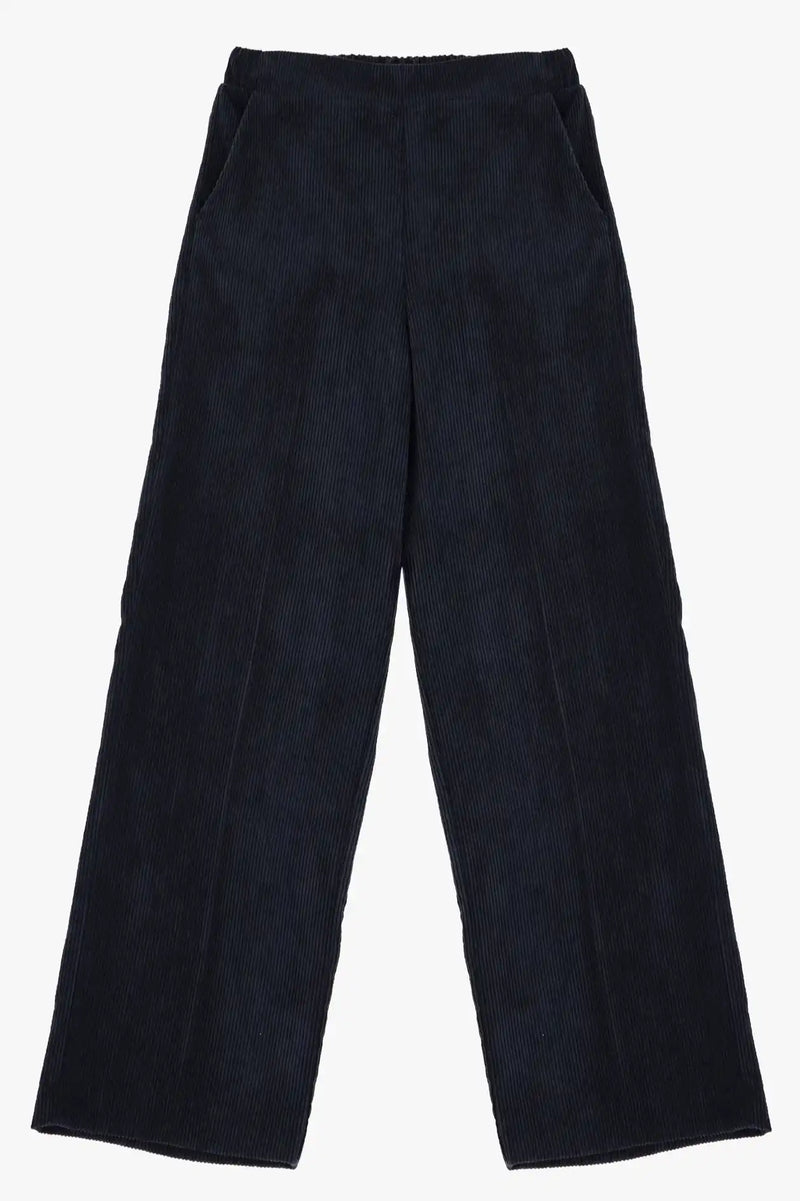 Pantalon Palazzo Imperial Velours côtelé Nero